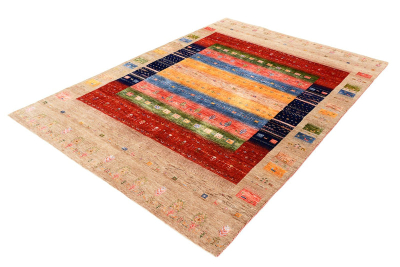 Alfombra Gabbeh - Loribaft Indus - 244 x 173 cm - multicolor