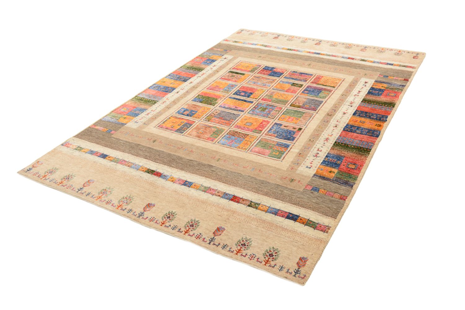 Alfombra Gabbeh - Loribaft Indus - 244 x 171 cm - multicolor
