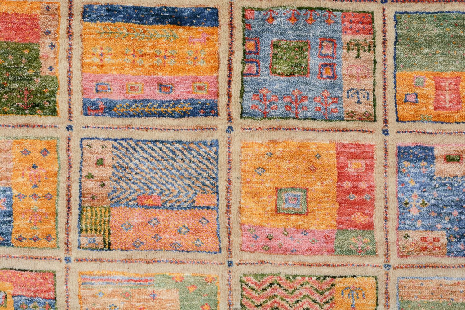 Alfombra Gabbeh - Loribaft Indus - 244 x 171 cm - multicolor