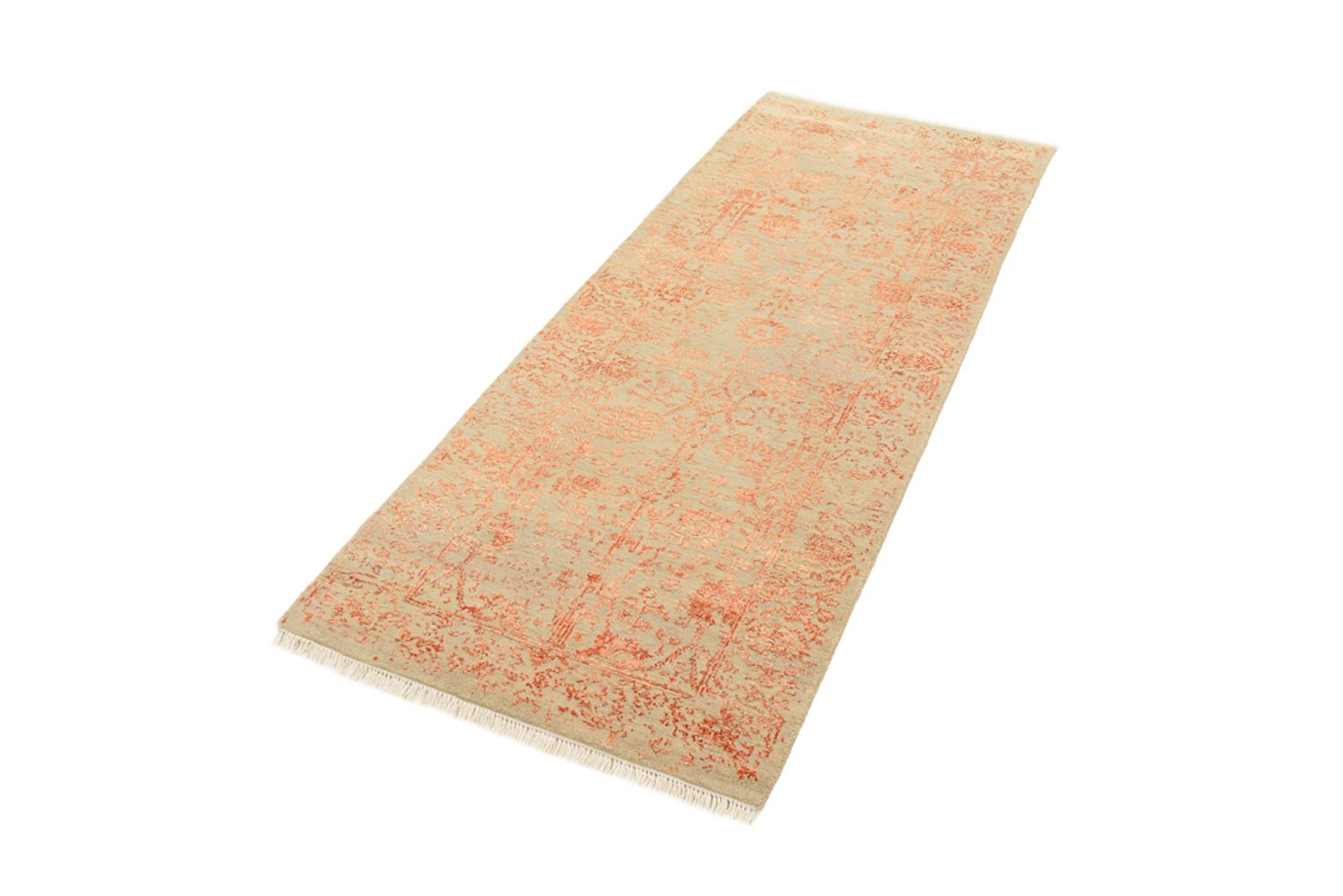 Alfombra de pasillo Alfombra de diseño - 203 x 77 cm - naranja