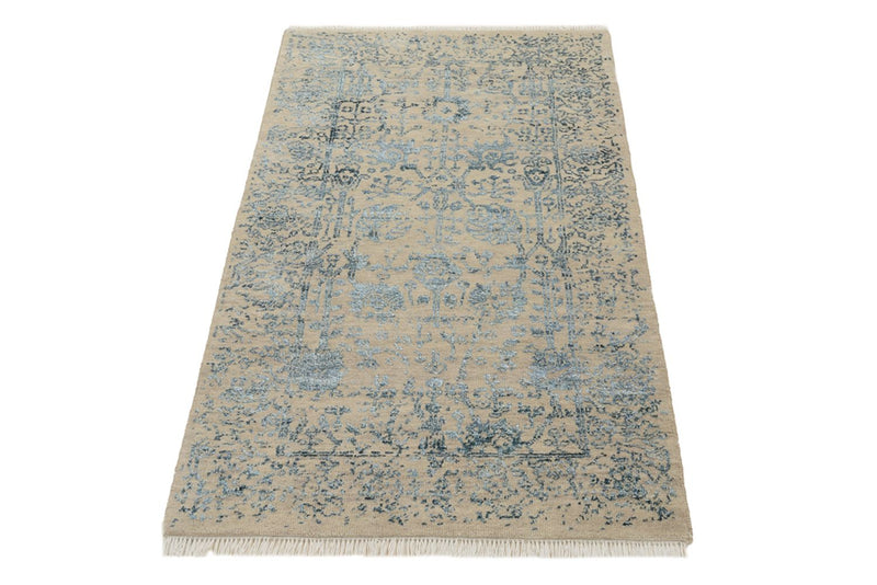 Alfombra de diseño - 137 x 76 cm - beige claro