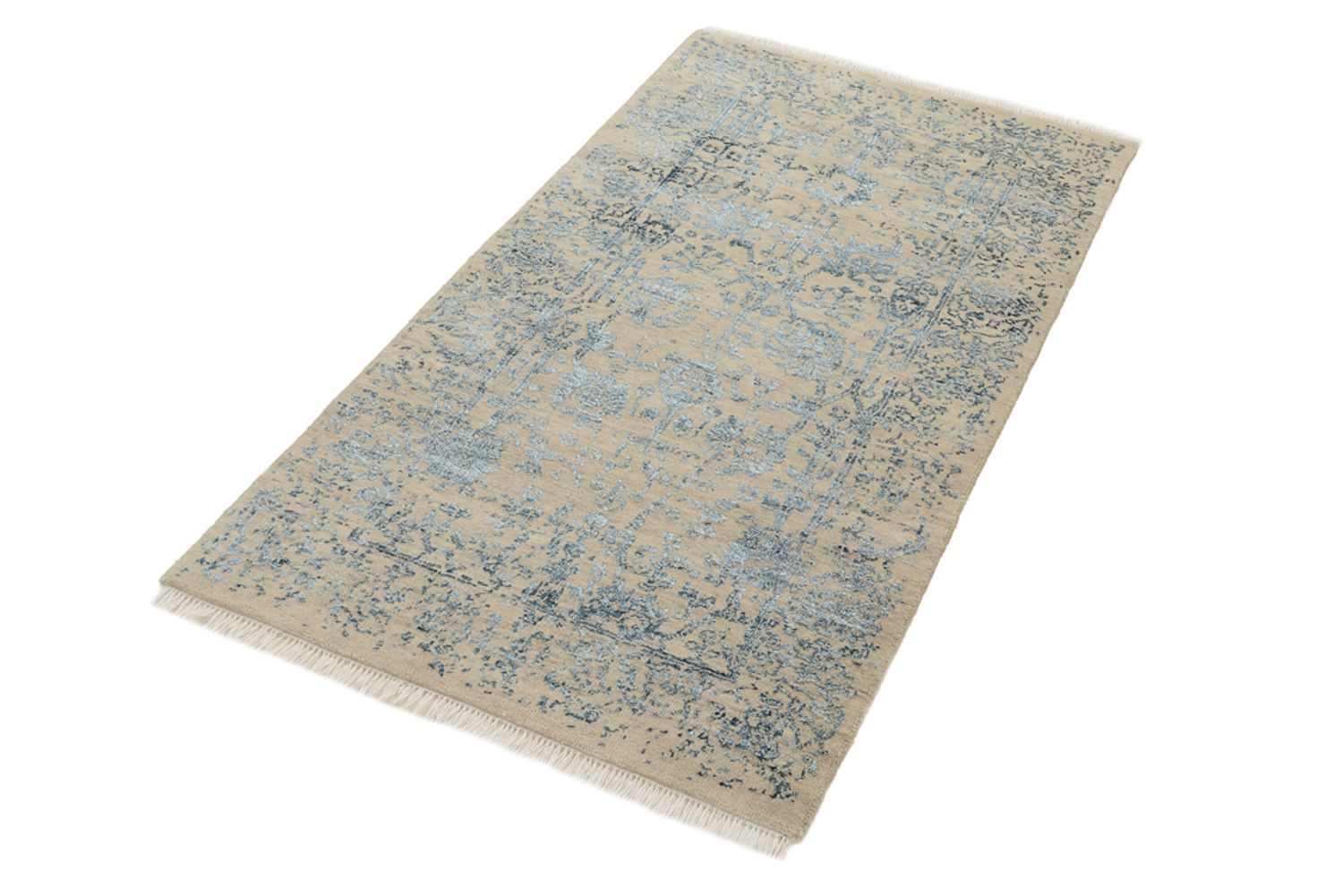 Alfombra de diseño - 137 x 76 cm - beige claro