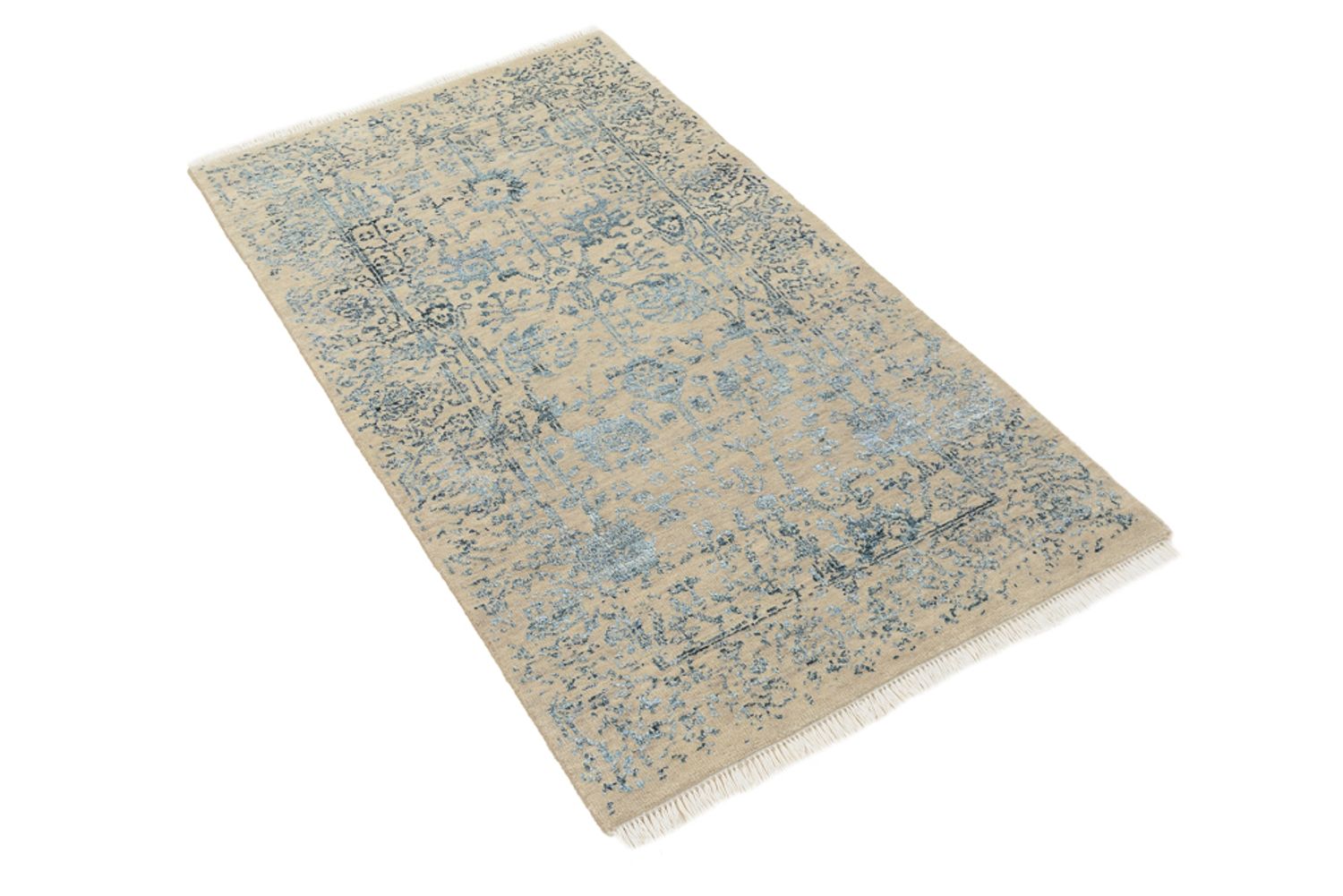 Alfombra de diseño - 137 x 76 cm - beige claro