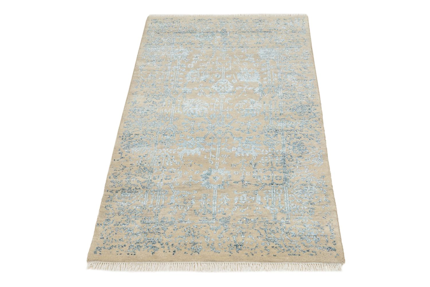 Alfombra de diseño - 137 x 76 cm - beige claro