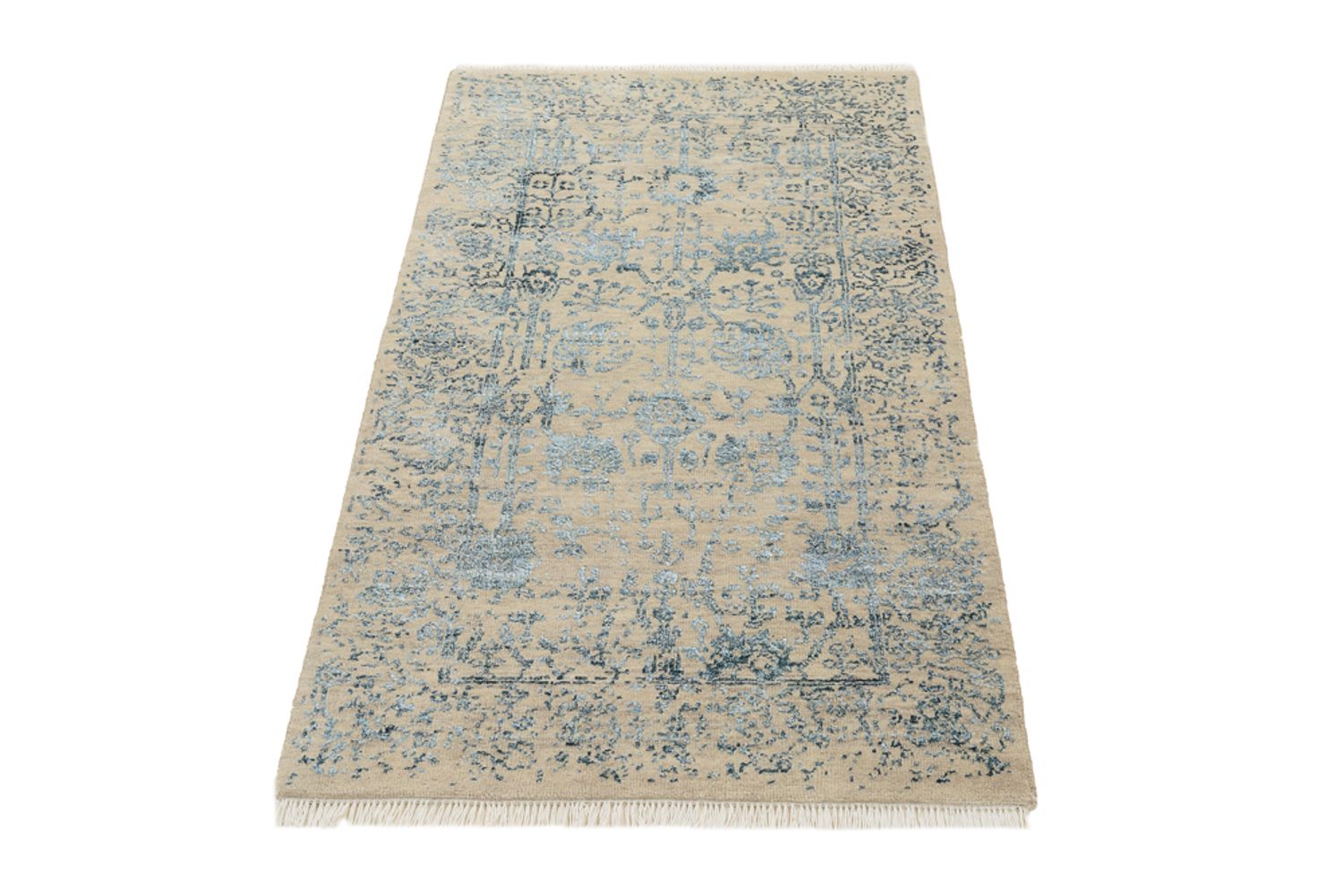 Alfombra de diseño - 137 x 78 cm - beige claro
