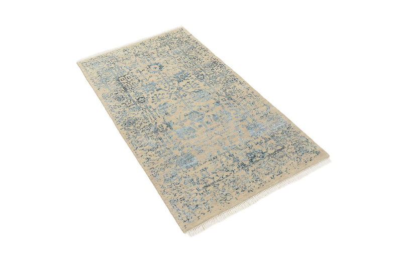 Alfombra de diseño - 137 x 78 cm - beige claro
