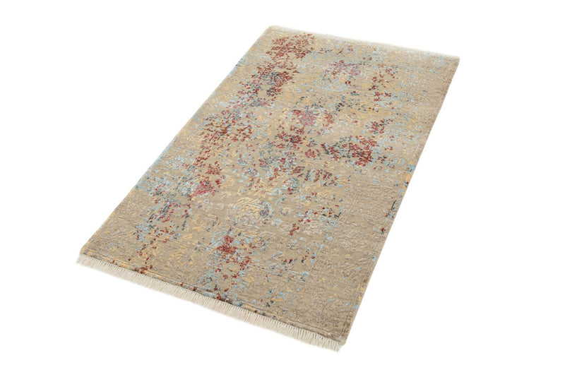 Alfombra de diseño - 129 x 81 cm - beige claro