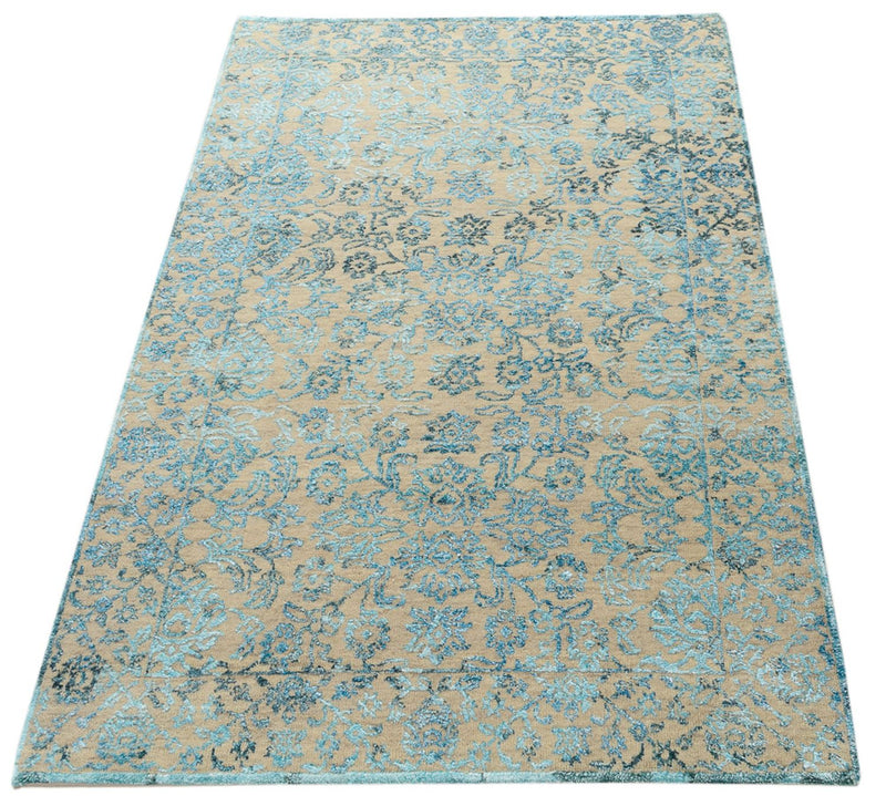 Alfombra de diseño - 150 x 95 cm - azul claro