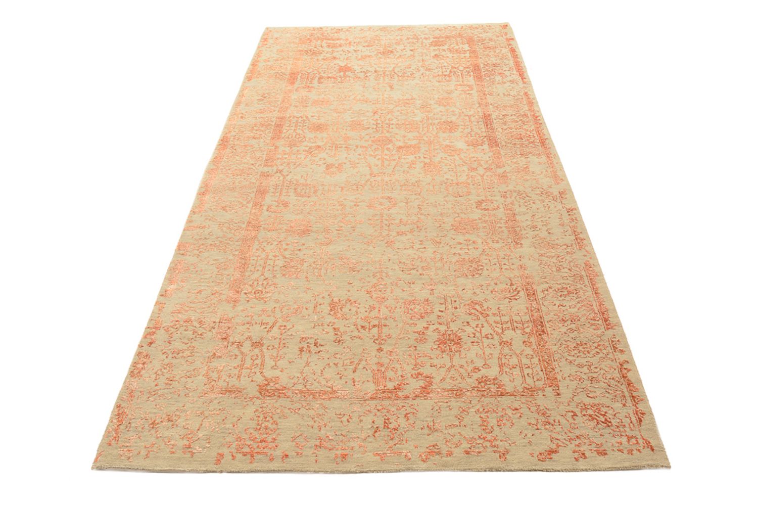 Alfombra de pasillo Alfombra de diseño - 292 x 128 cm - marrón claro