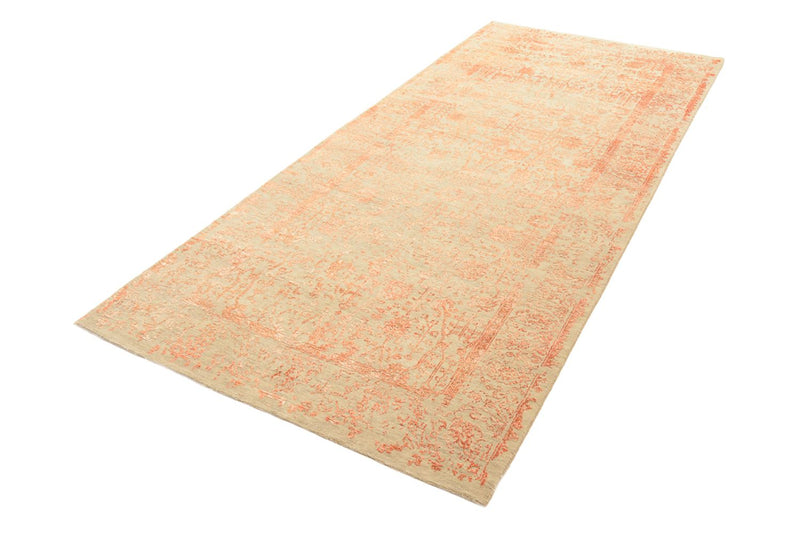 Alfombra de pasillo Alfombra de diseño - 292 x 128 cm - marrón claro