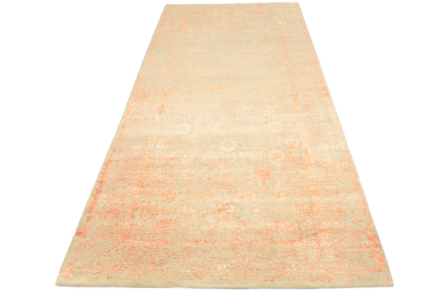 Alfombra de pasillo Alfombra de diseño - 292 x 128 cm - marrón claro