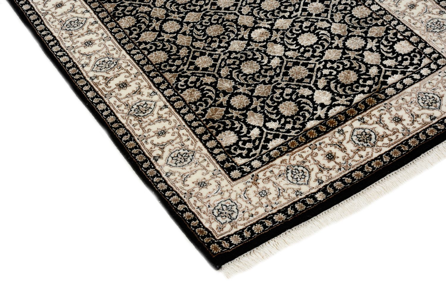 Alfombra de pasillo Alfombra oriental - Bidjar - Indus - 241 x 84 cm - beige oscuro