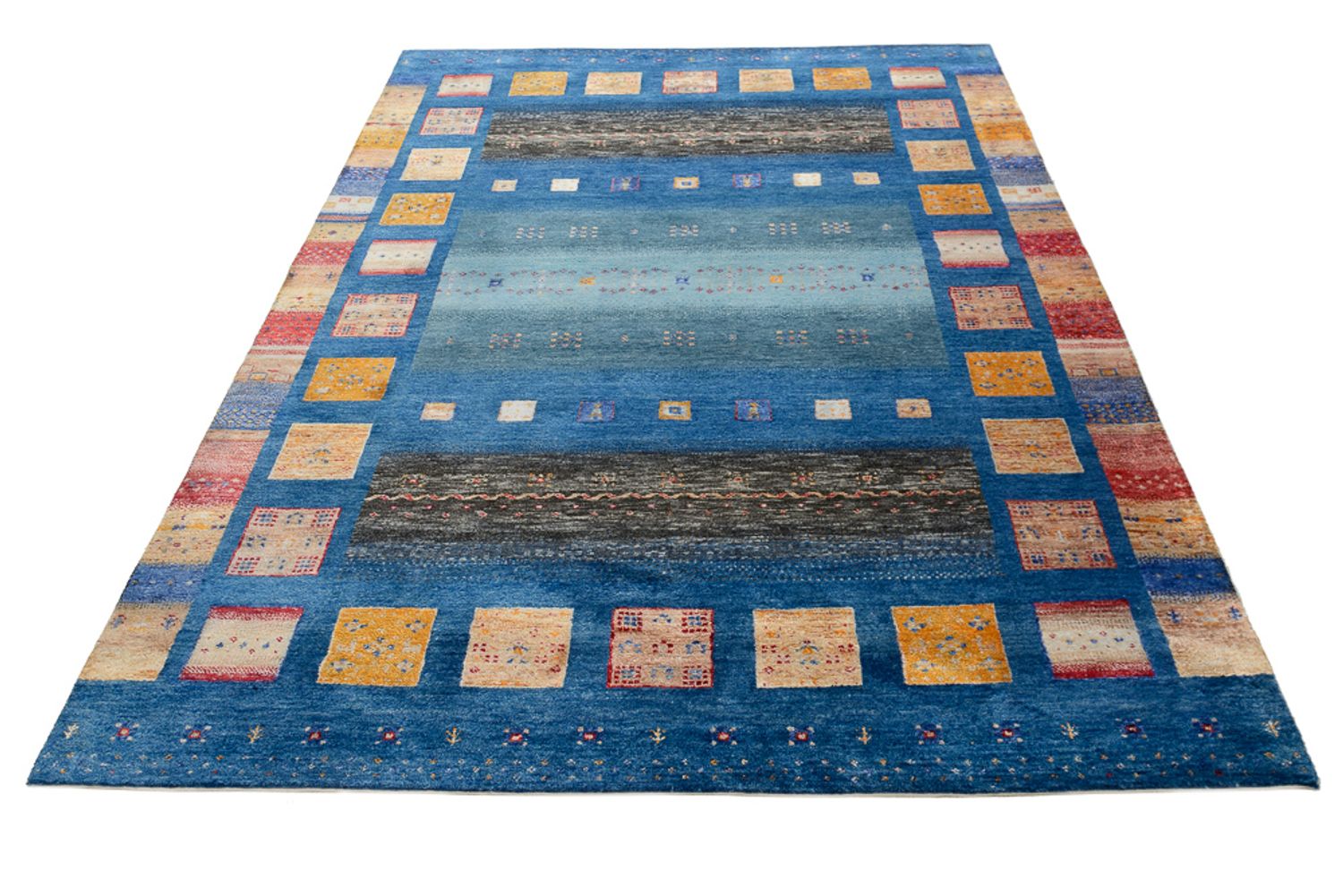 Alfombra Gabbeh - Loribaft Indus - 240 x 175 cm - multicolor