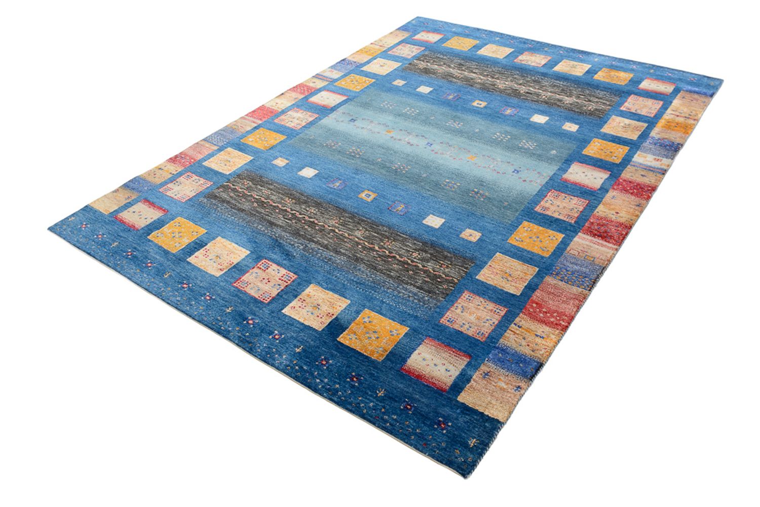 Alfombra Gabbeh - Loribaft Indus - 240 x 175 cm - multicolor