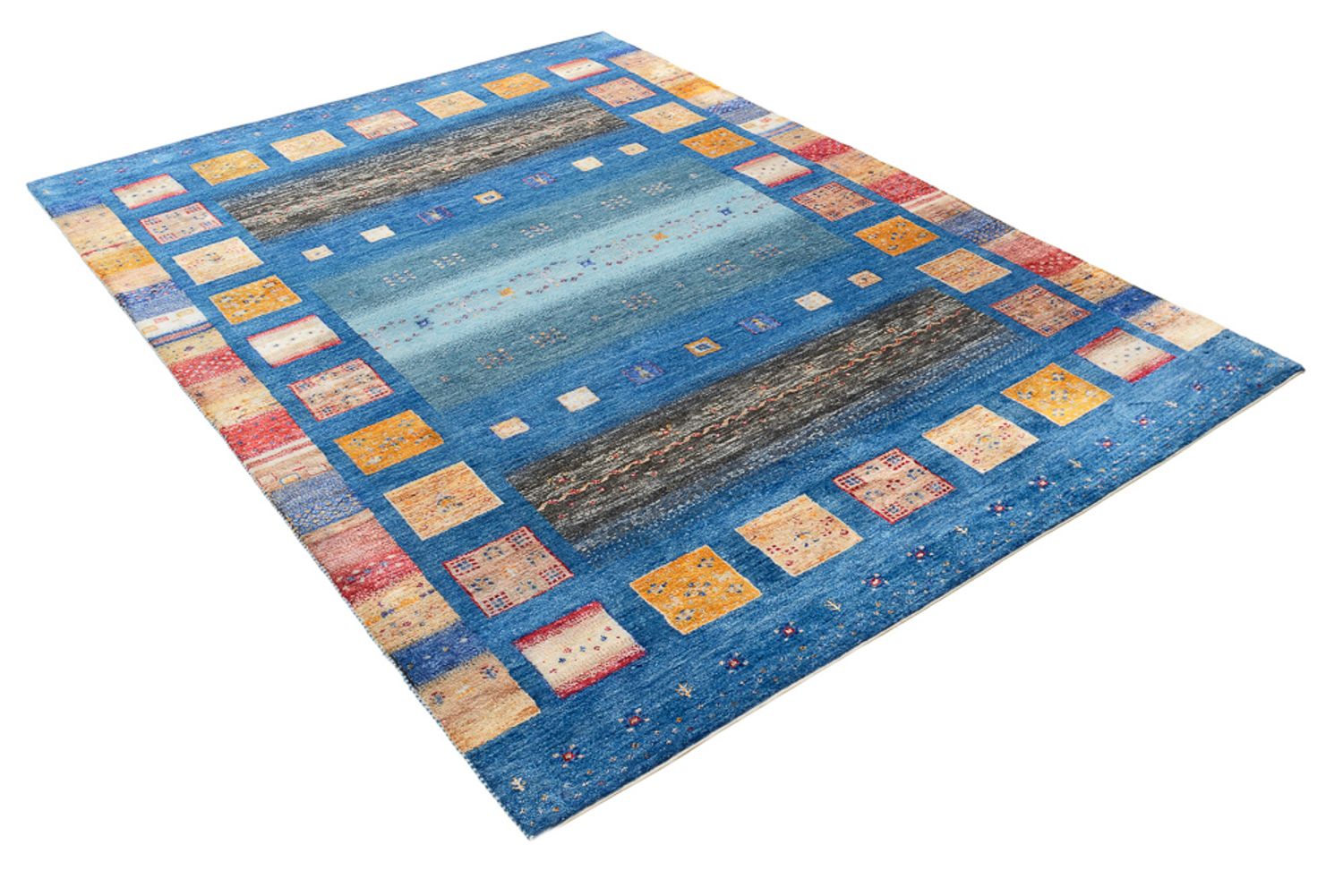 Alfombra Gabbeh - Loribaft Indus - 240 x 175 cm - multicolor