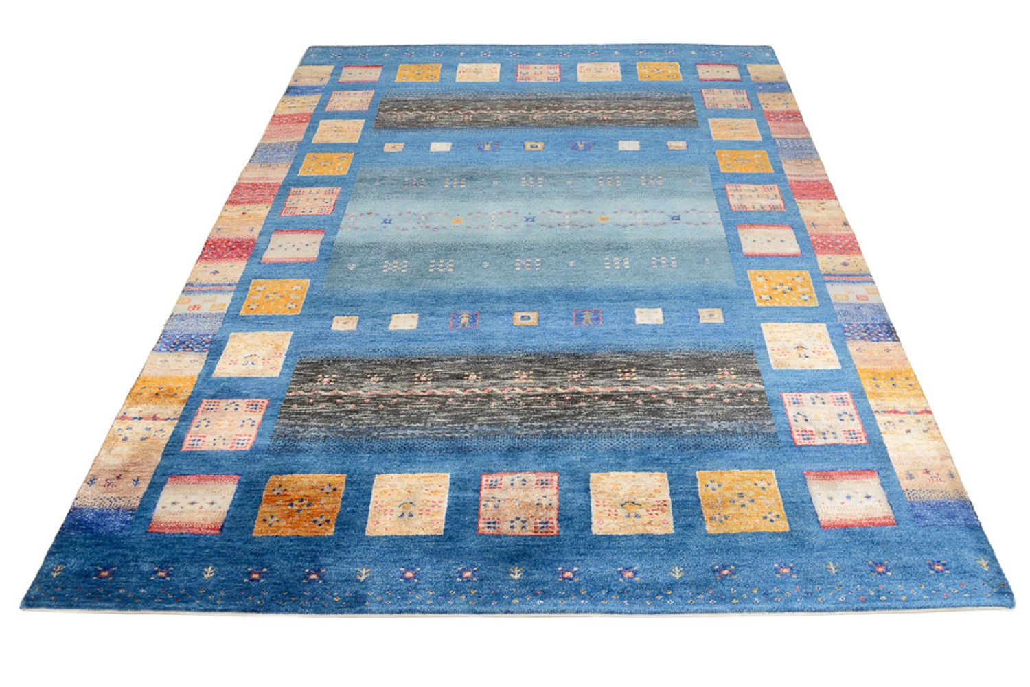 Alfombra Gabbeh - Loribaft Indus - 240 x 175 cm - multicolor