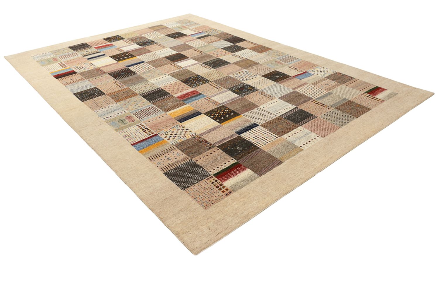 Alfombra Gabbeh - Loribaft Indus - 350 x 250 cm - beige oscuro