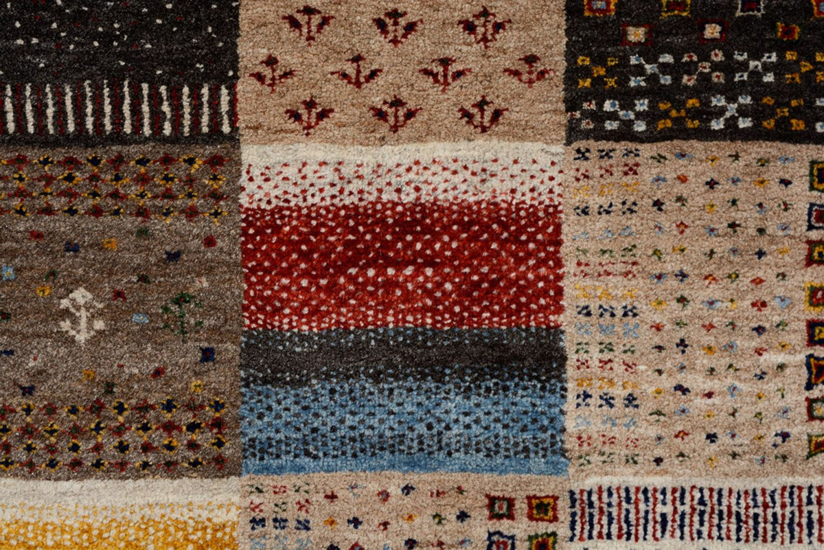 Alfombra Gabbeh - Loribaft Indus - 350 x 250 cm - beige oscuro