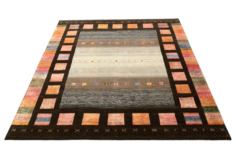Alfombra Gabbeh - Loribaft Indus - 307 x 250 cm - multicolor