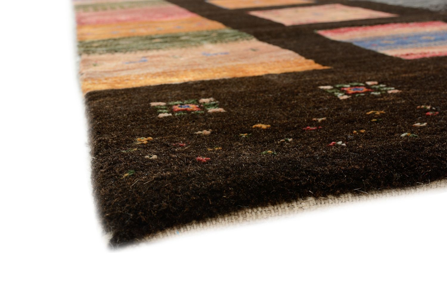 Alfombra Gabbeh - Loribaft Indus - 307 x 250 cm - multicolor