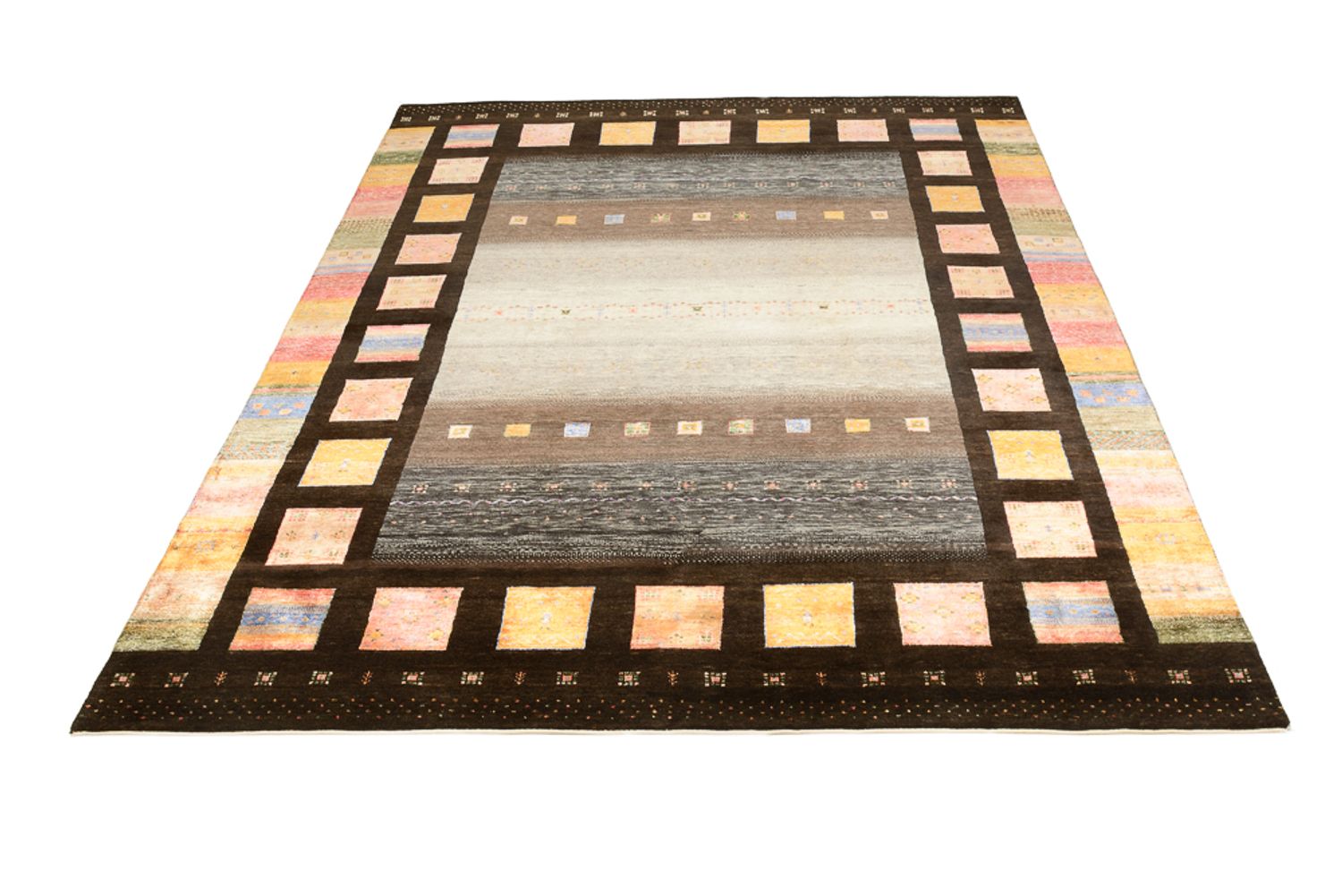 Alfombra Gabbeh - Loribaft Indus - 307 x 250 cm - multicolor