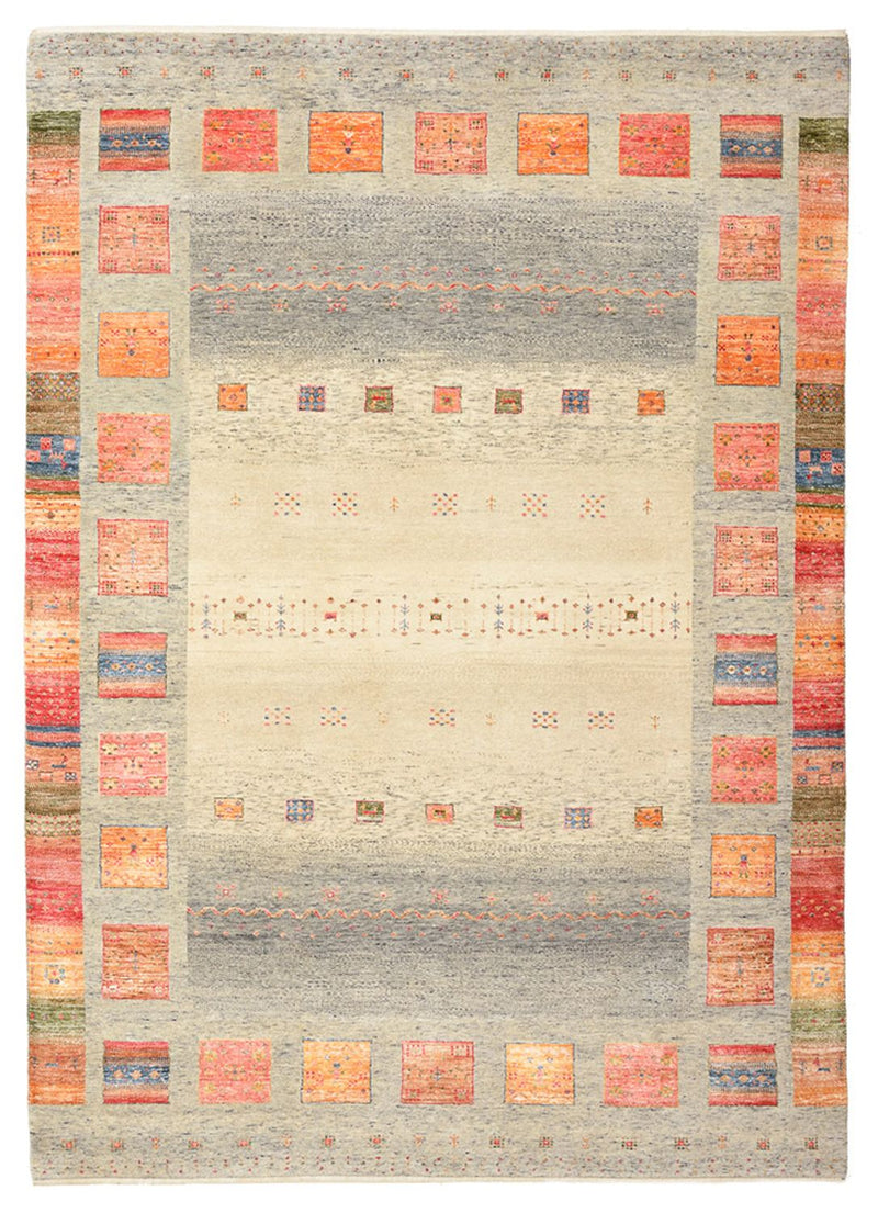 Alfombra Gabbeh - Loribaft Indus - 244 x 176 cm - multicolor