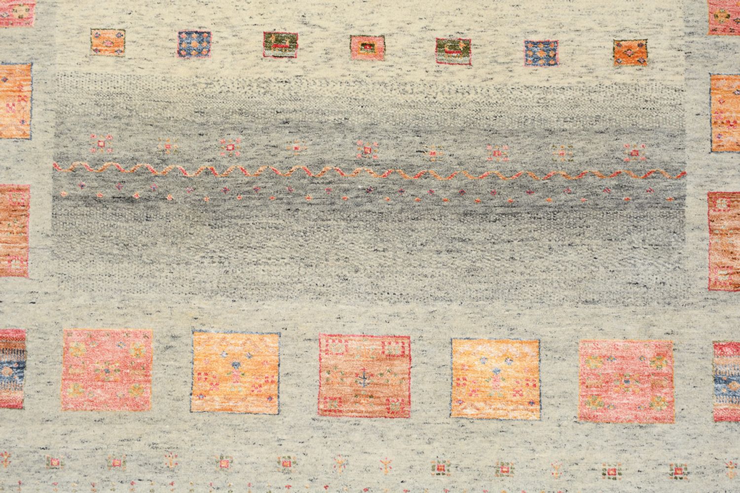Alfombra Gabbeh - Loribaft Indus - 244 x 176 cm - multicolor