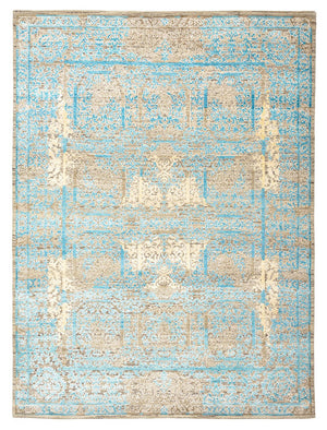 Alfombra de diseño - 234 x 176 cm - azul claro