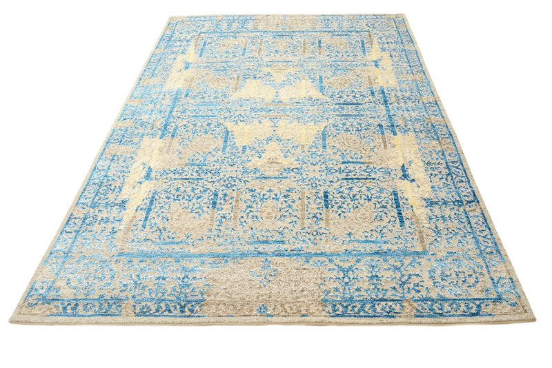 Alfombra de diseño - 234 x 176 cm - azul claro