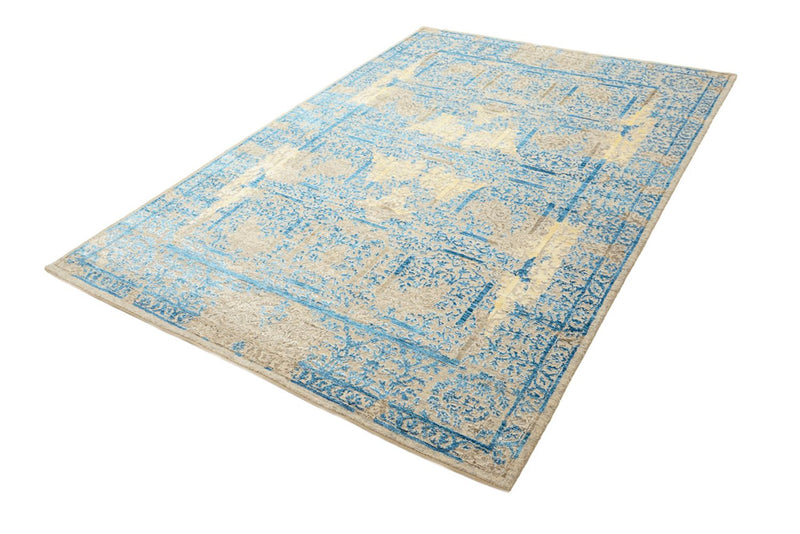 Alfombra de diseño - 234 x 176 cm - azul claro