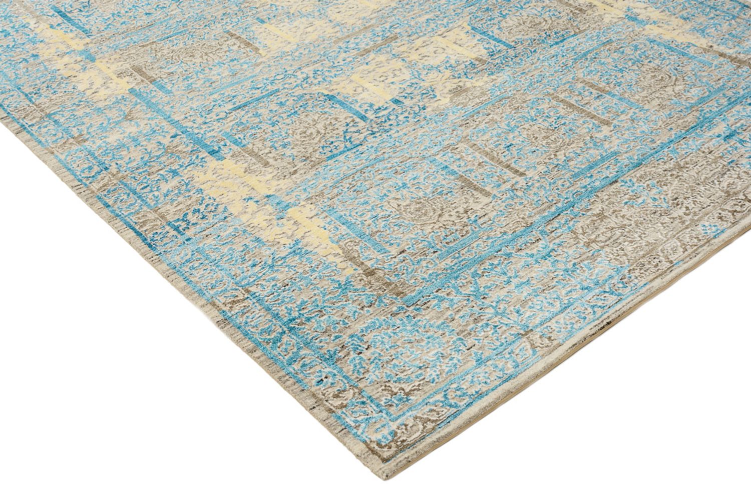 Alfombra de diseño - 234 x 176 cm - azul claro
