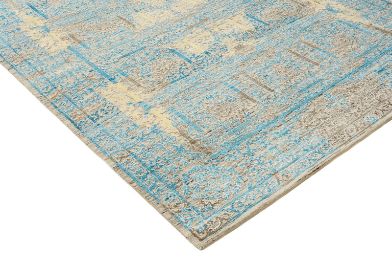 Alfombra de diseño - 234 x 176 cm - azul claro