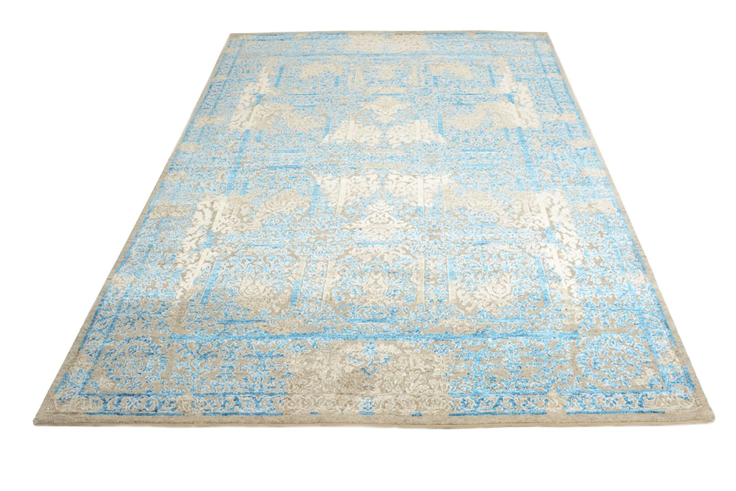 Alfombra de diseño - 234 x 176 cm - azul claro