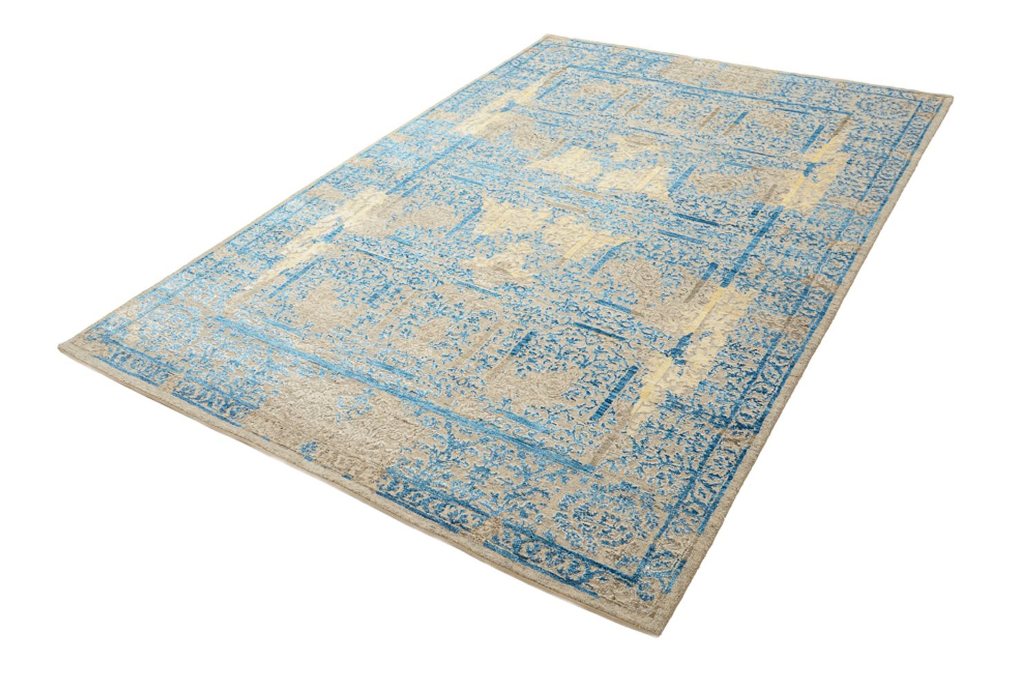 Alfombra de diseño - 243 x 174 cm - azul claro