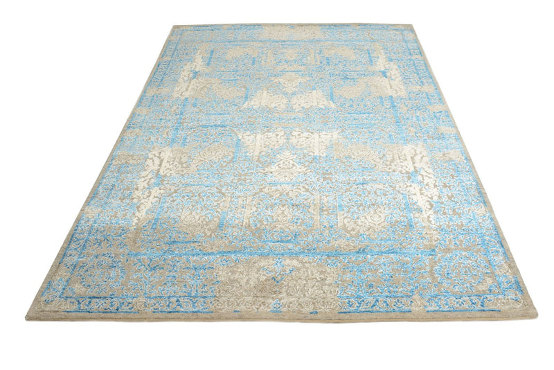 Alfombra de diseño - 243 x 174 cm - azul claro