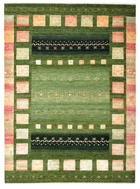 Alfombra Gabbeh - Loribaft Indus - 238 x 173 cm - verde