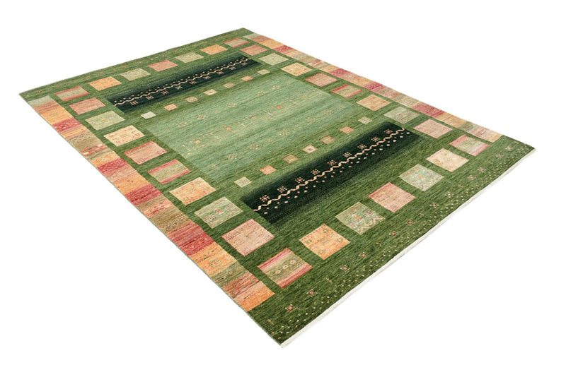 Alfombra Gabbeh - Loribaft Indus - 238 x 173 cm - verde