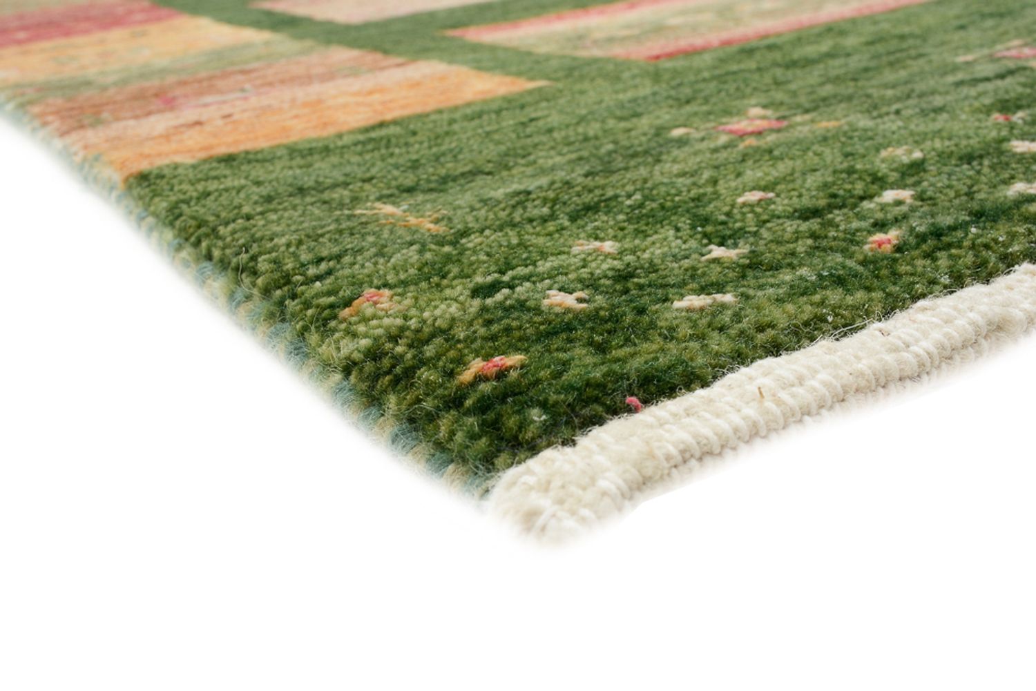 Alfombra Gabbeh - Loribaft Indus - 238 x 173 cm - verde