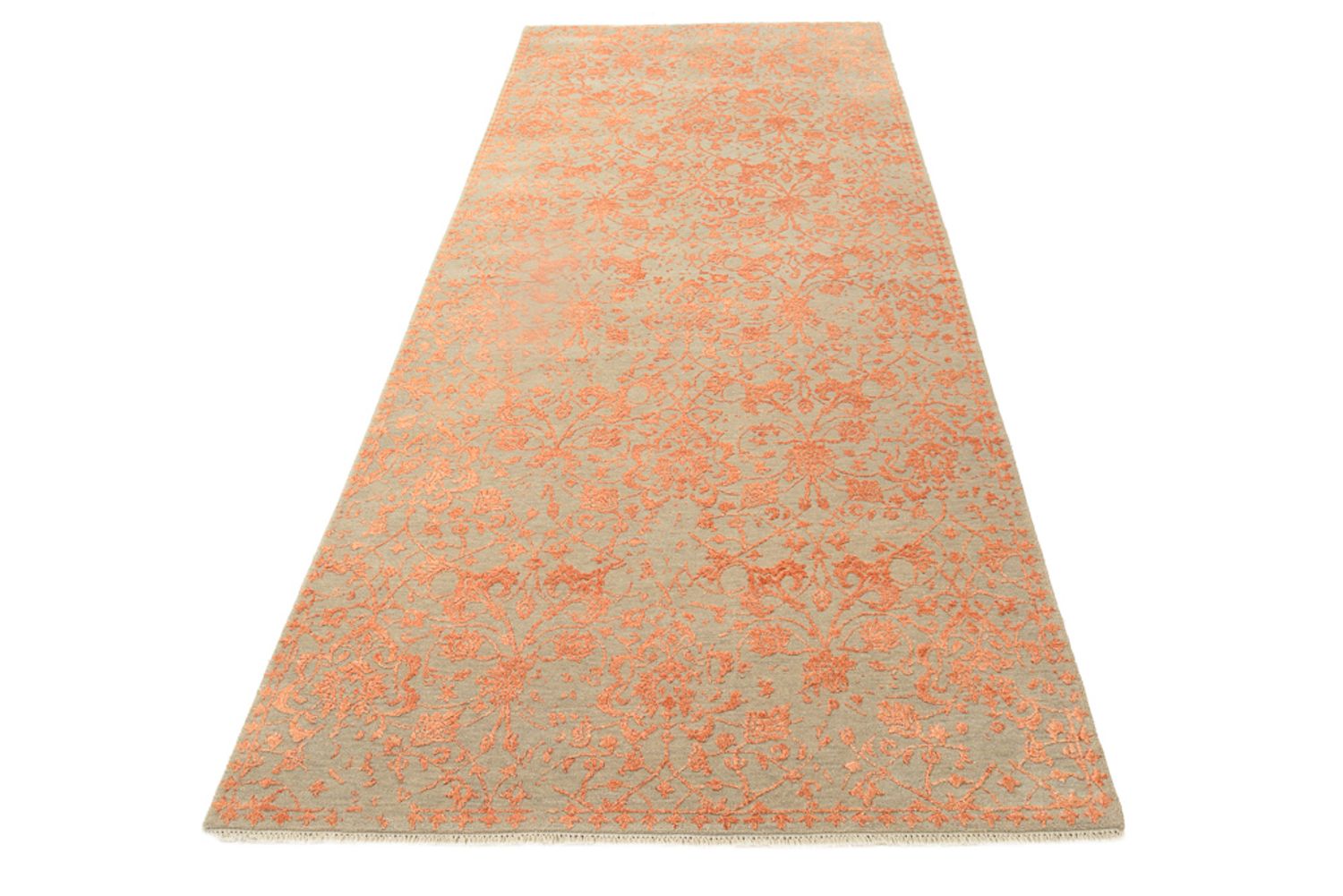 Alfombra de pasillo Alfombra de diseño - 300 x 123 cm - naranja