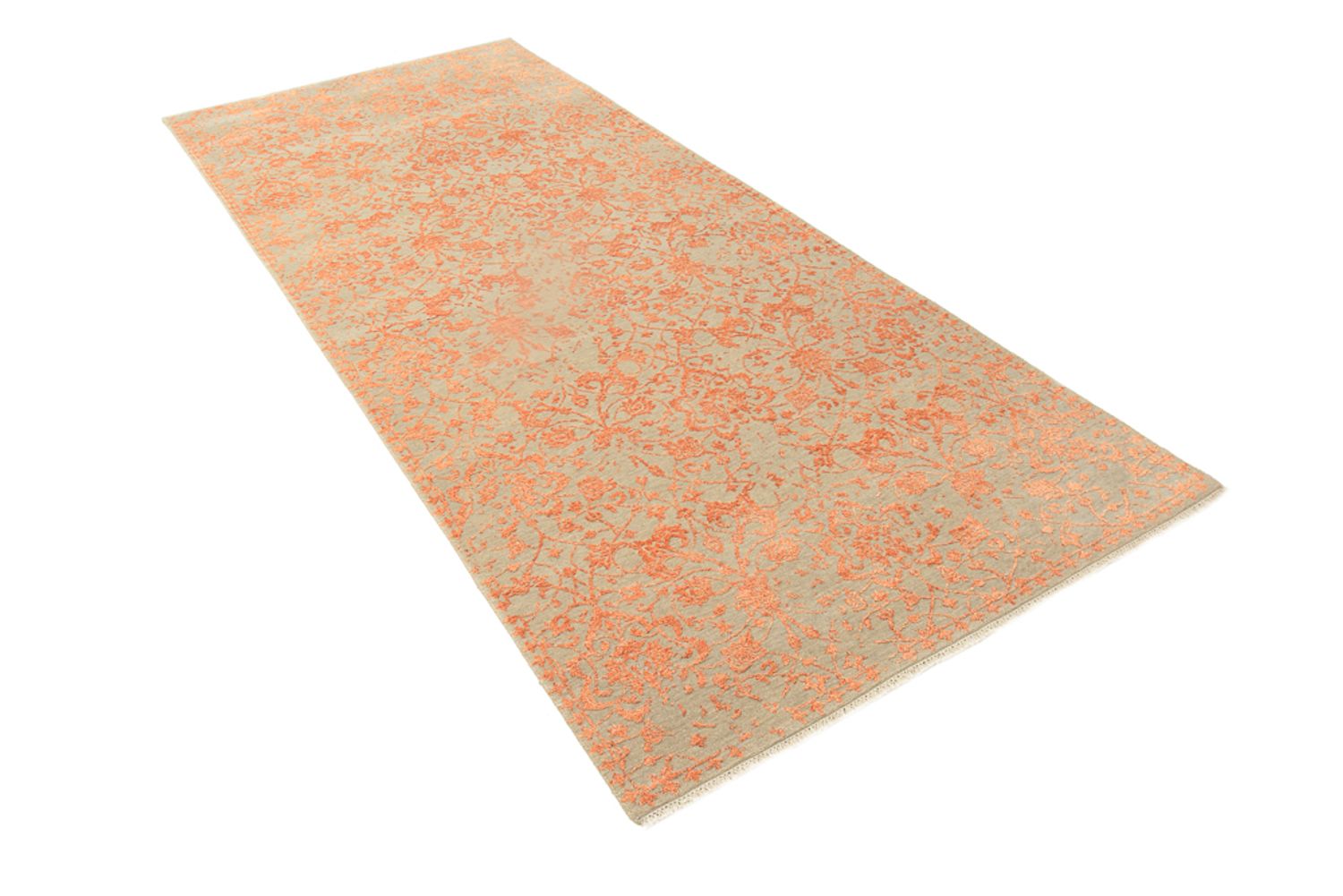 Alfombra de pasillo Alfombra de diseño - 300 x 123 cm - naranja