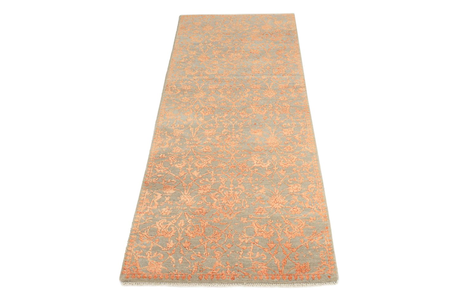 Alfombra de pasillo Alfombra de diseño - 201 x 74 cm - naranja