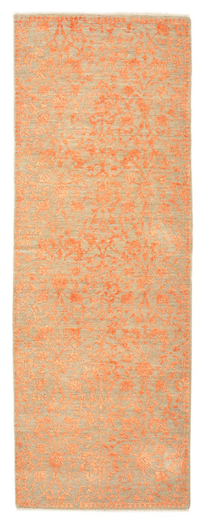 Alfombra de pasillo Alfombra de diseño - 201 x 73 cm - naranja