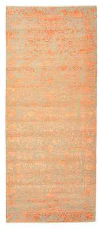 Alfombra de pasillo Alfombra de diseño - 297 x 126 cm - naranja