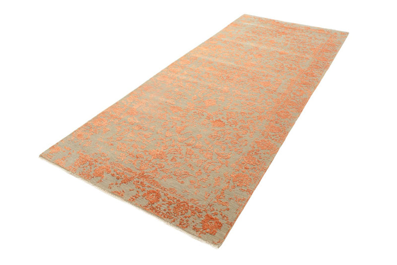 Alfombra de pasillo Alfombra de diseño - 297 x 126 cm - naranja