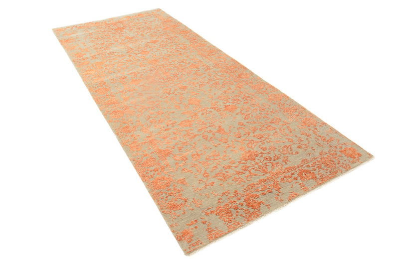 Alfombra de pasillo Alfombra de diseño - 297 x 126 cm - naranja