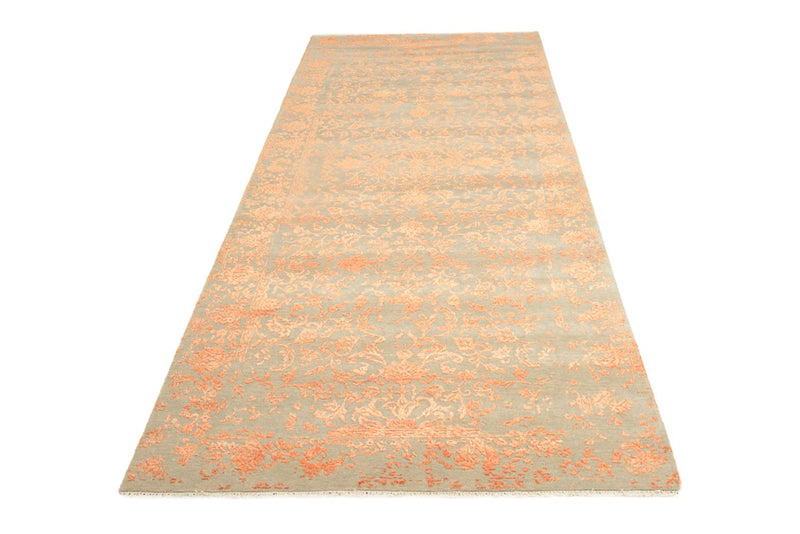 Alfombra de pasillo Alfombra de diseño - 297 x 126 cm - naranja