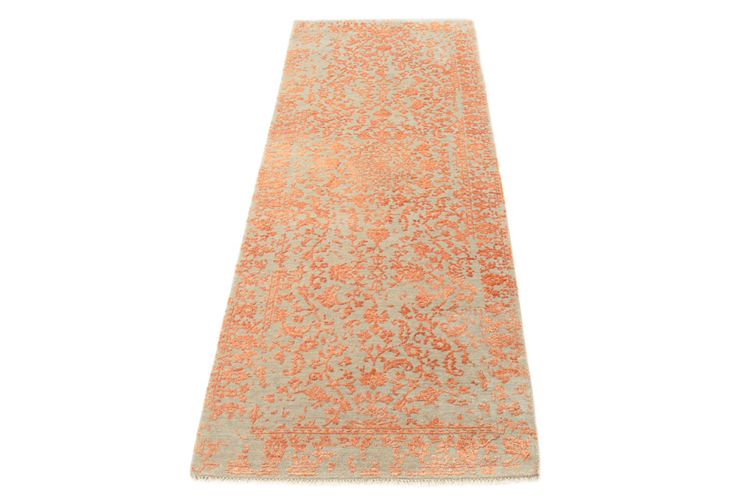 Alfombra de pasillo Alfombra de diseño - 199 x 72 cm - naranja