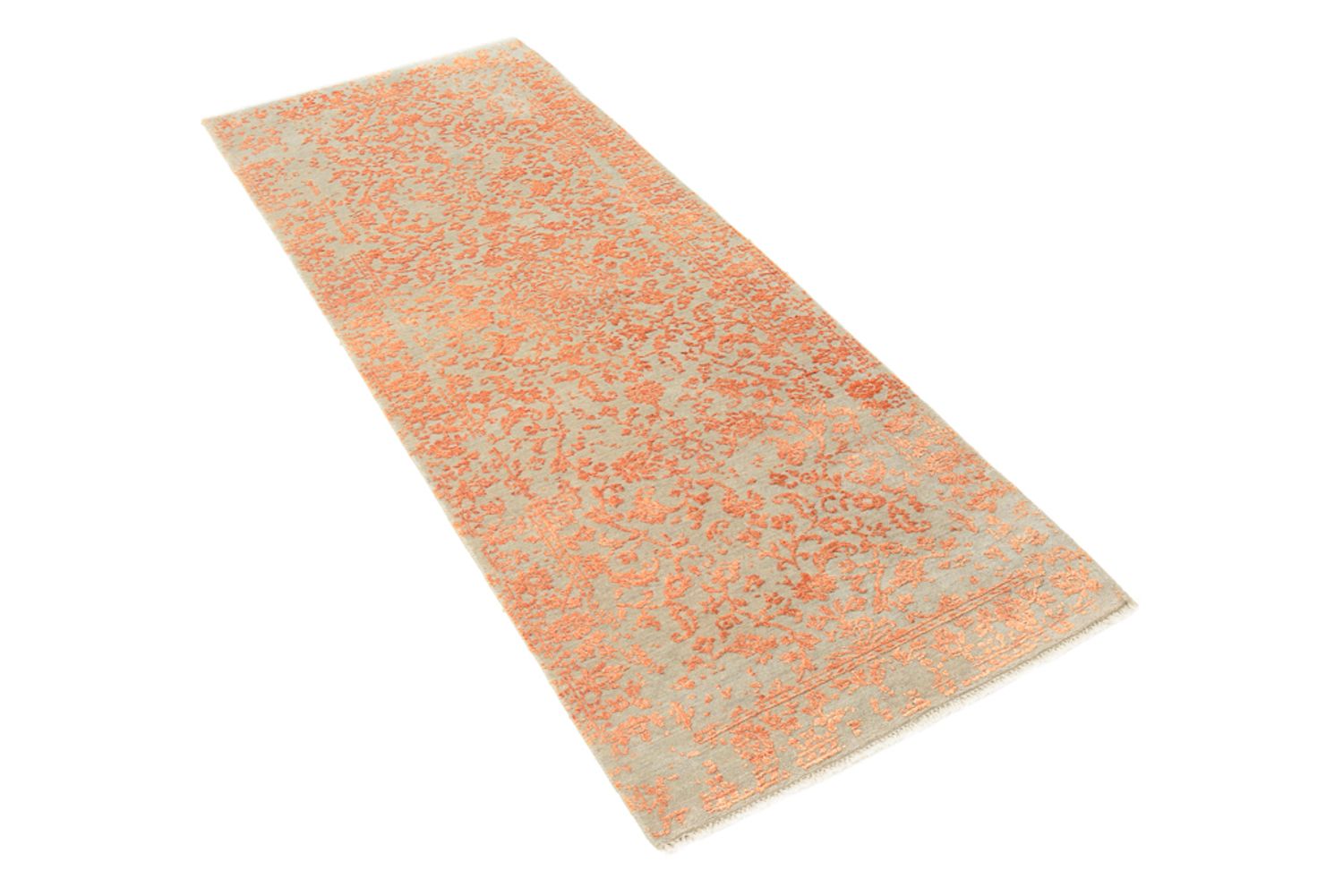 Alfombra de pasillo Alfombra de diseño - 199 x 72 cm - naranja