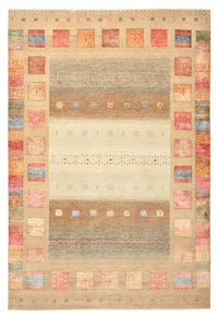 Alfombra Gabbeh - Loribaft Indus - 255 x 173 cm - beige oscuro