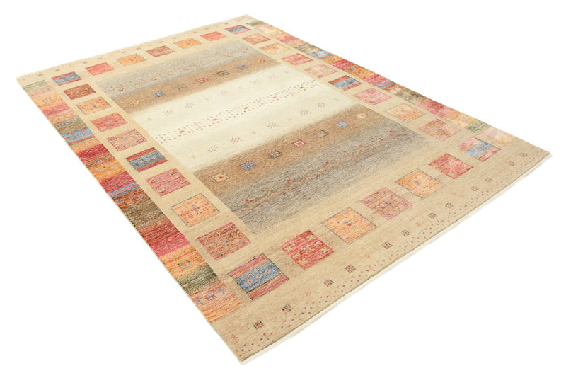 Alfombra Gabbeh - Loribaft Indus - 255 x 173 cm - beige oscuro